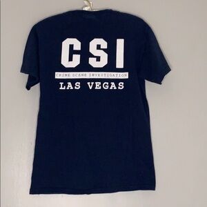 CSI Las Vegas Navy Blue Crewneck Short Sleeve t-shirt adult